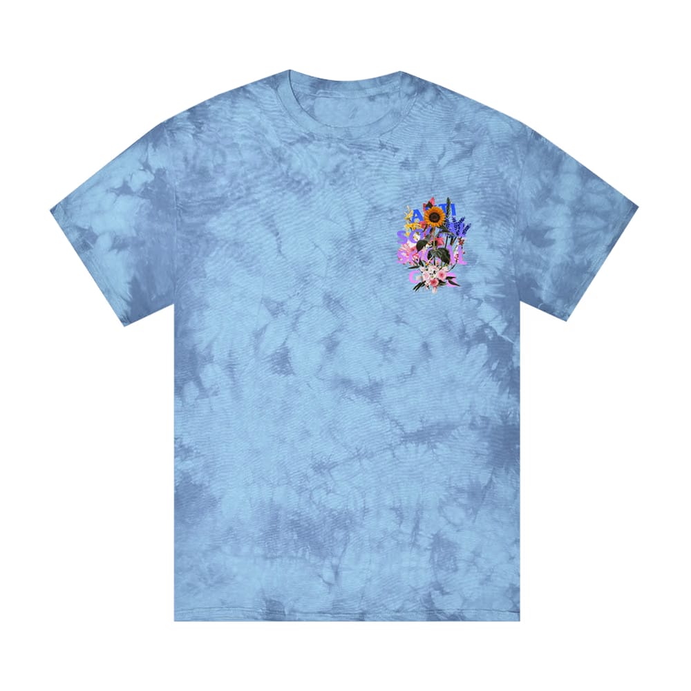 Anti Social Social Club Bouquet For The Old Days Tie Dye T-Shirt Blue