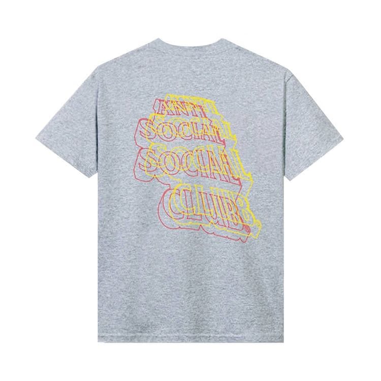 Anti Social Social Club Neon Lights And A Lot Of Rain T-Shirt Grey