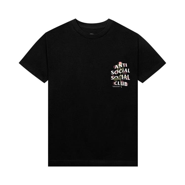 Anti Social Social Club x Sadboyz Pink Rose T-Shirt Black