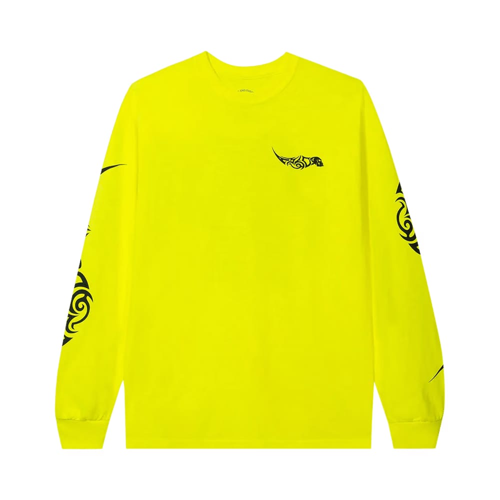 Anti Social Social Club I Get Into It Safety Long-Sleeve T-Shirt Safety Green