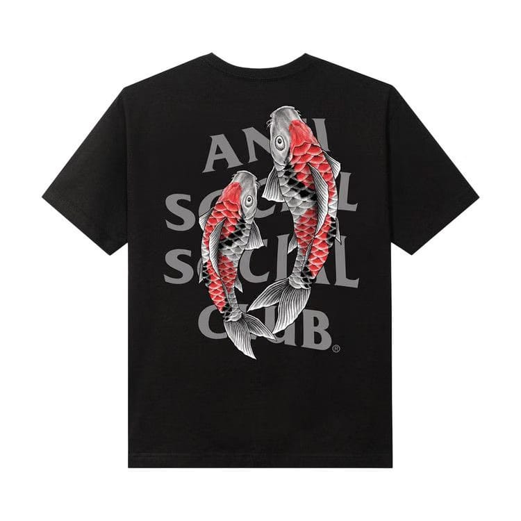 Anti Social Social Club Koi Garden T-Shirt (3M Reflective) Black