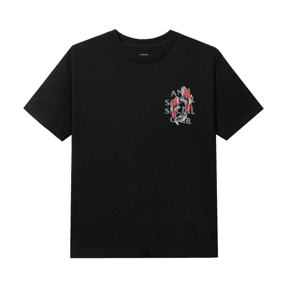 Anti Social Social Club Koi Garden T-Shirt (3M Reflective) Black