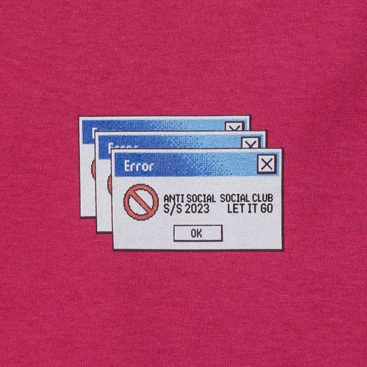 Anti Social Social Club 404/747 T-Shirt Pink
