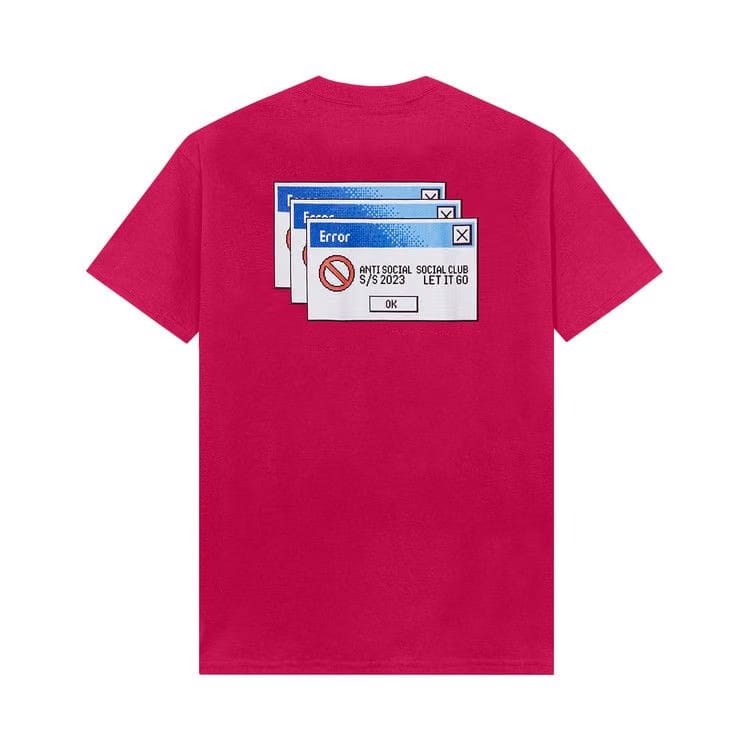Anti Social Social Club 404/747 T-Shirt Pink