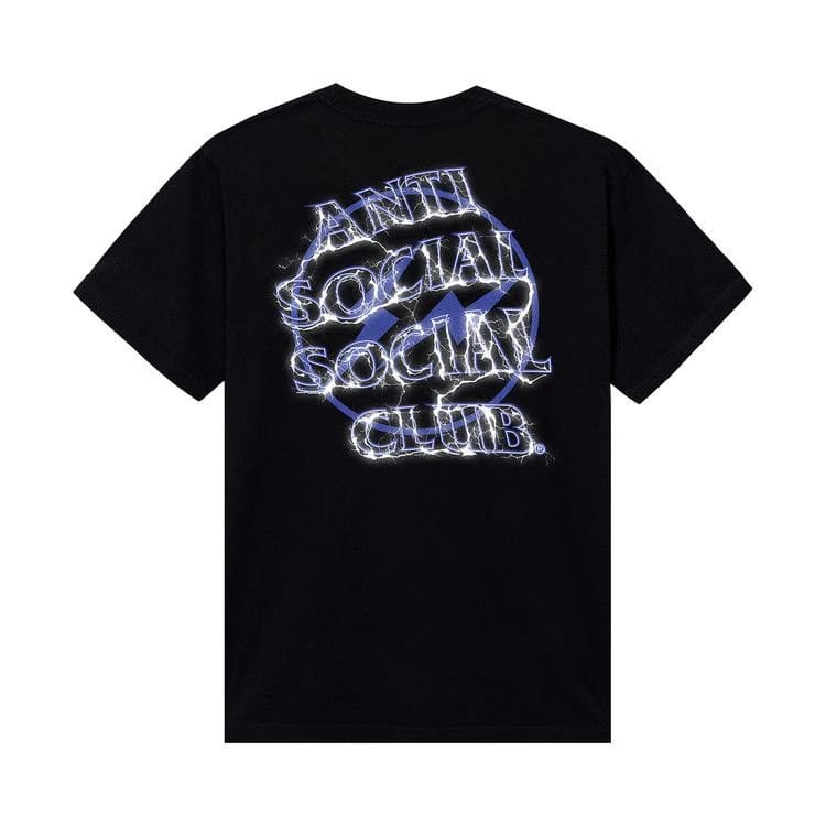 Anti Social Social Club x Fragment Design Bolt T-Shirt Black/Navy