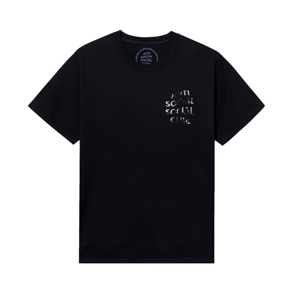 Anti Social Social Club Thrashed Logo Flip T-Shirt Black