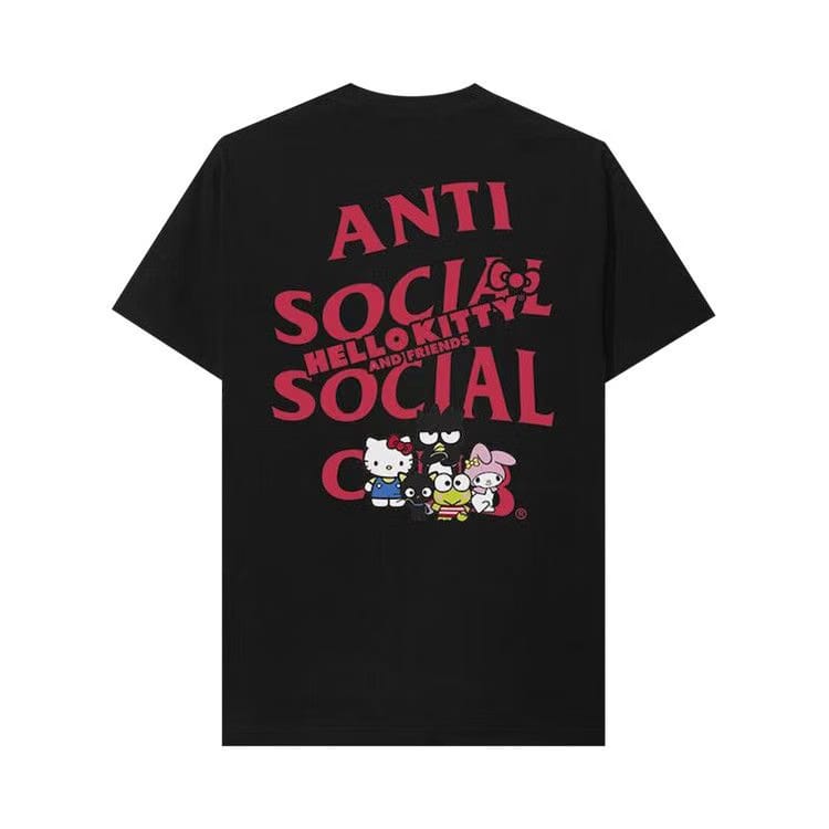 Anti Social Social Club x Hello Kitty And Friends T-Shirt Black