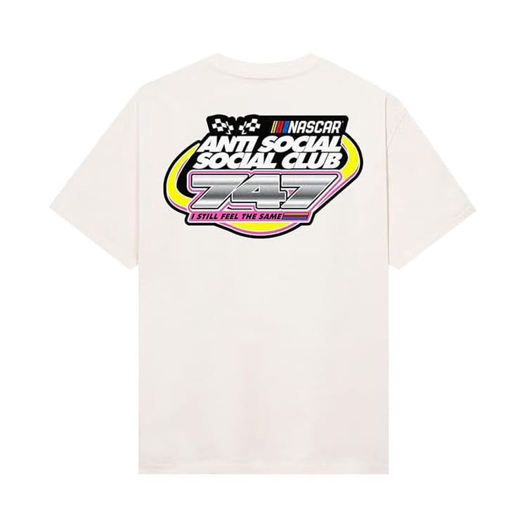 Anti Social Social Club x Nascar 747 T-Shirt Oatmeal