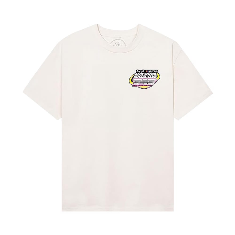 Anti Social Social Club x Nascar 747 T-Shirt Oatmeal