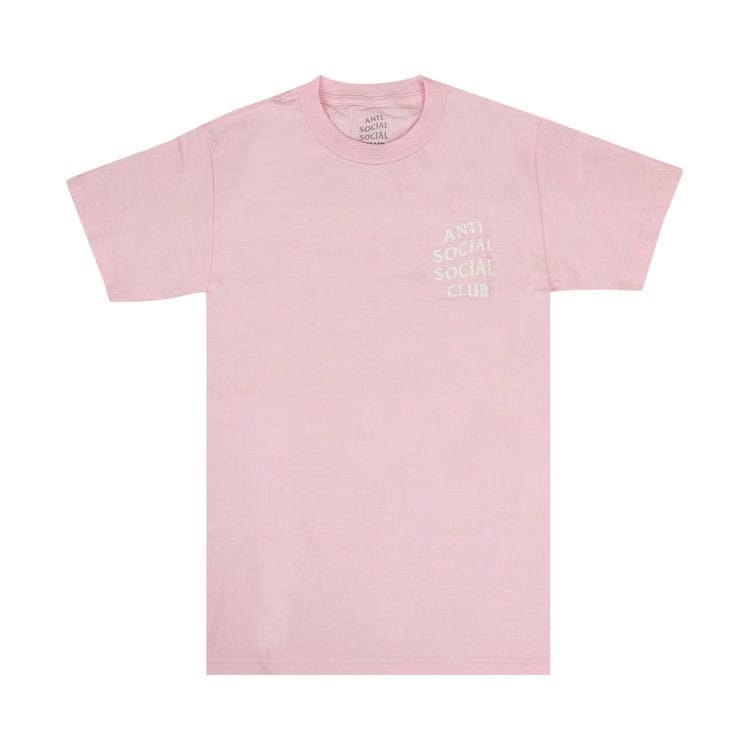 Anti Social Social Club Logo Shorts-Sleeve T-Shirt Pink