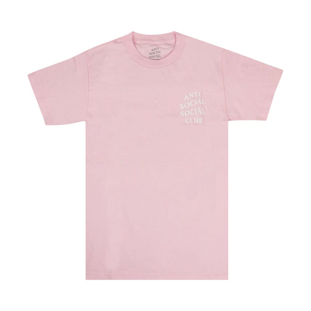 Anti Social Social Club Logo Shorts-Sleeve T-Shirt Pink