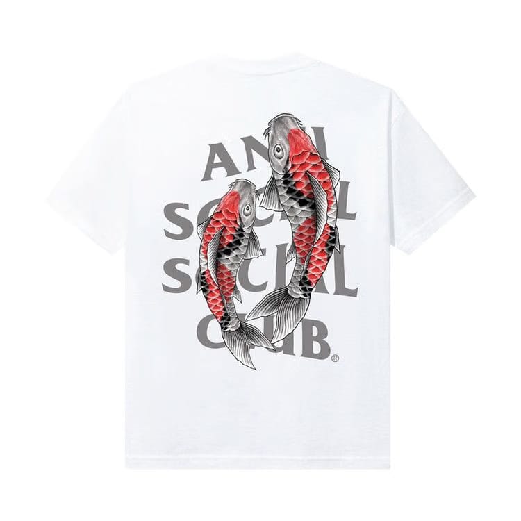 Anti Social Social Club Koi Garden T-Shirt (3M Reflective) White