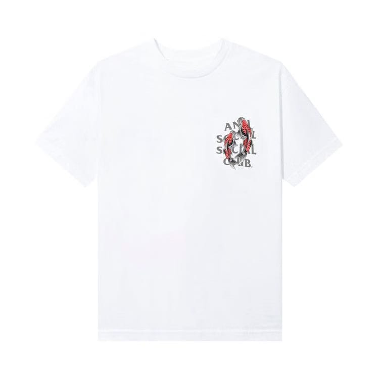 Anti Social Social Club Koi Garden T-Shirt (3M Reflective) White