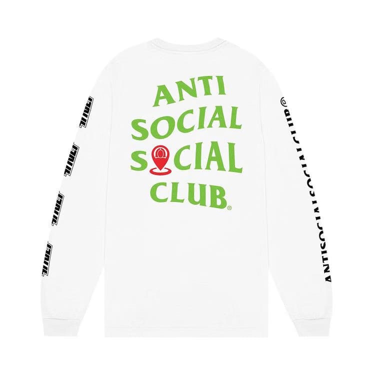 Anti Social Social Club x Kasina Radio Signal Long-Sleeve T-Shirt White