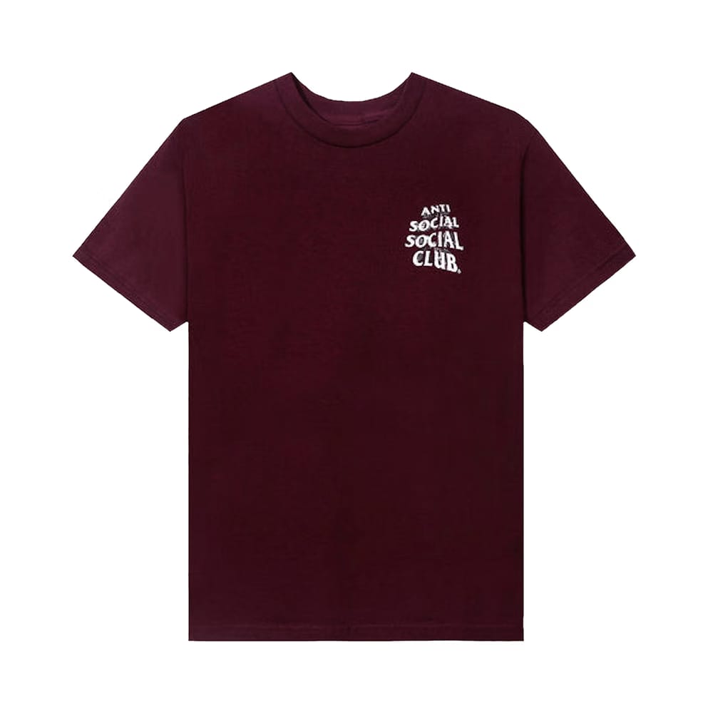 Anti Social Social Club Phanertic T-Shirt Burgundy