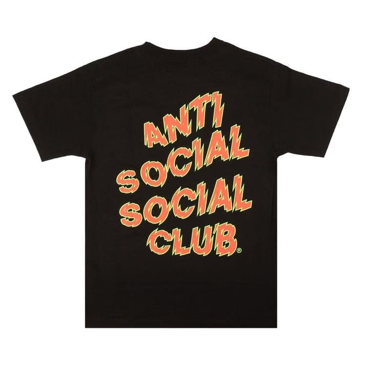 Anti Social Social Club Maniac Shorts-Sleeve T-Shirt Black