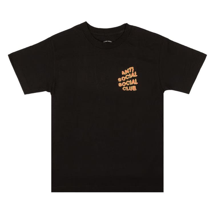 Anti Social Social Club Maniac Shorts-Sleeve T-Shirt Black