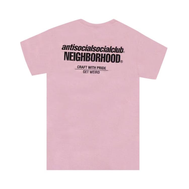 Anti Social Social Club x Neighborhood Cambered T-Shirt Pink