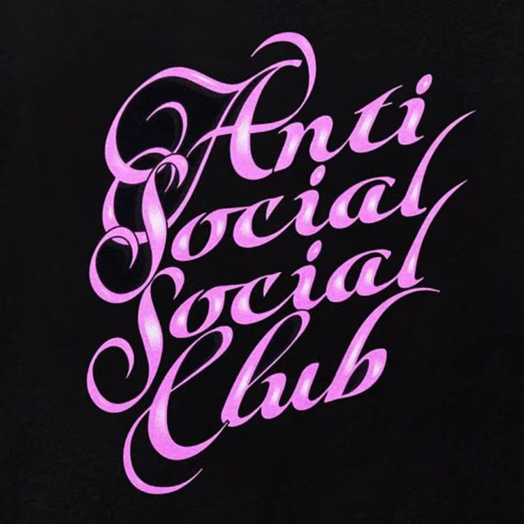 Anti Social Social Club Eyelash T-Shirt Black