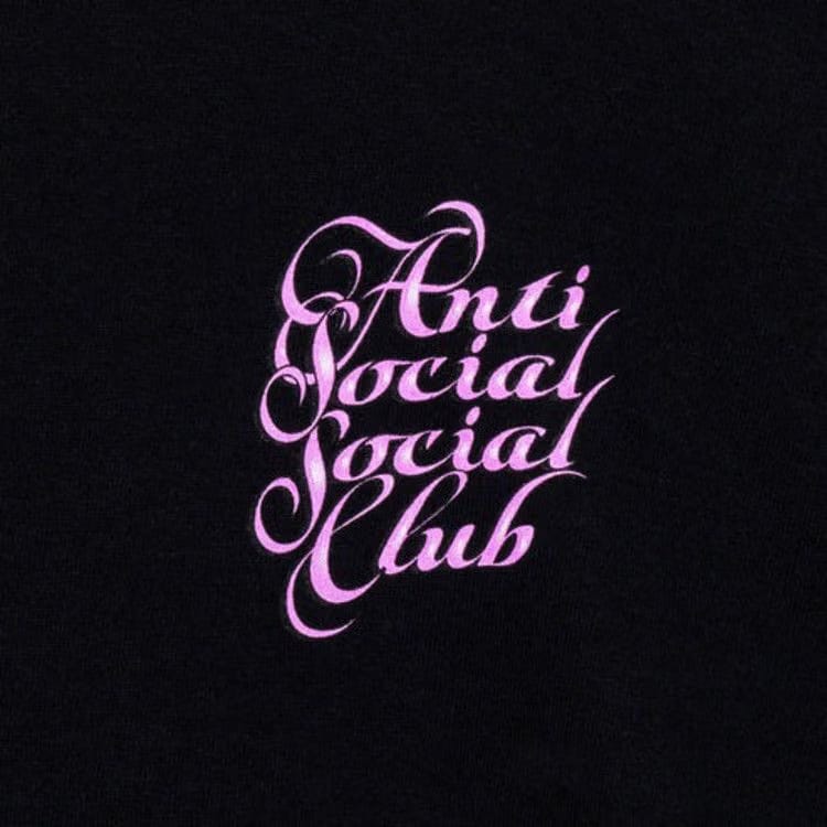 Anti Social Social Club Eyelash T-Shirt Black