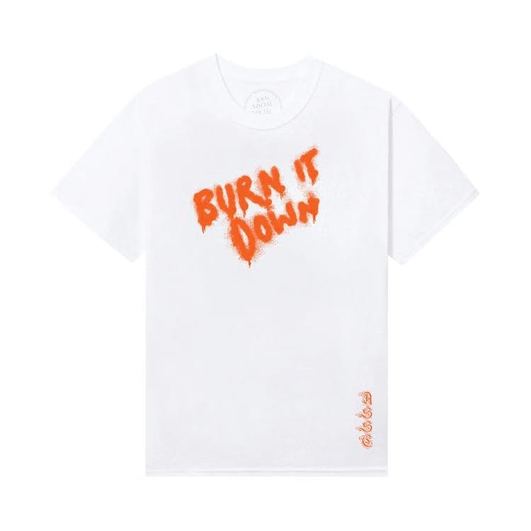 Anti Social Social Club Burn It Down 2 T-Shirt White