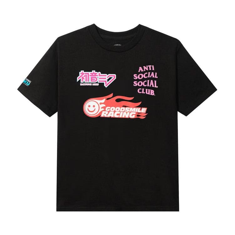 Anti Social Social Club x Good Smile Racing Logo T-Shirt Black