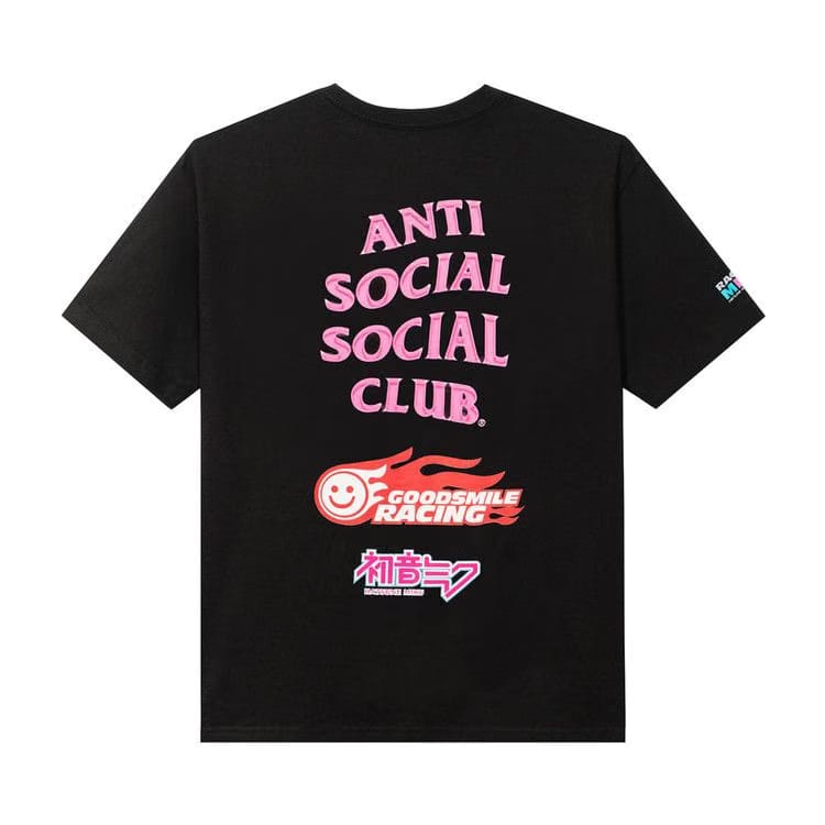 Anti Social Social Club x Good Smile Racing Logo T-Shirt Black