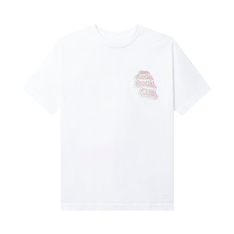 Anti Social Social Club Neon Lights And A Lot Of Rain T-Shirt White
