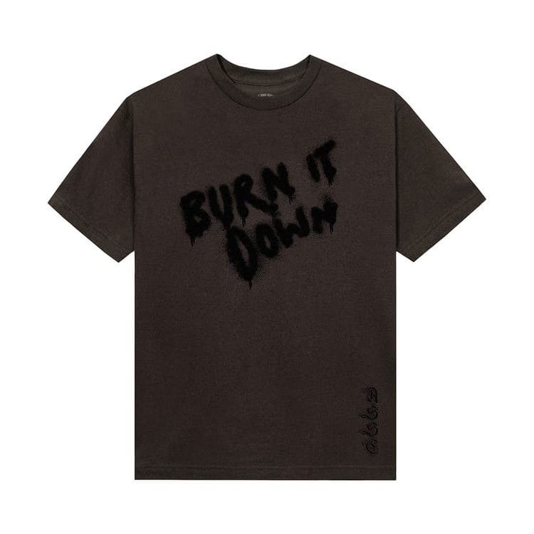 Anti Social Social Club x 2 Tone Burn It Down T-Shirt Brown