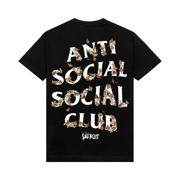 Anti Social Social Club x Sadboyz Sakura T-Shirt Black