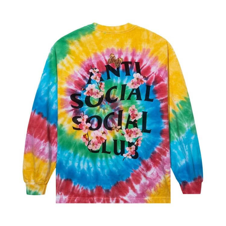 Anti Social Social Club Kkoch Wifi Tie Dye Long-Sleeve Rainbow Tie Dye