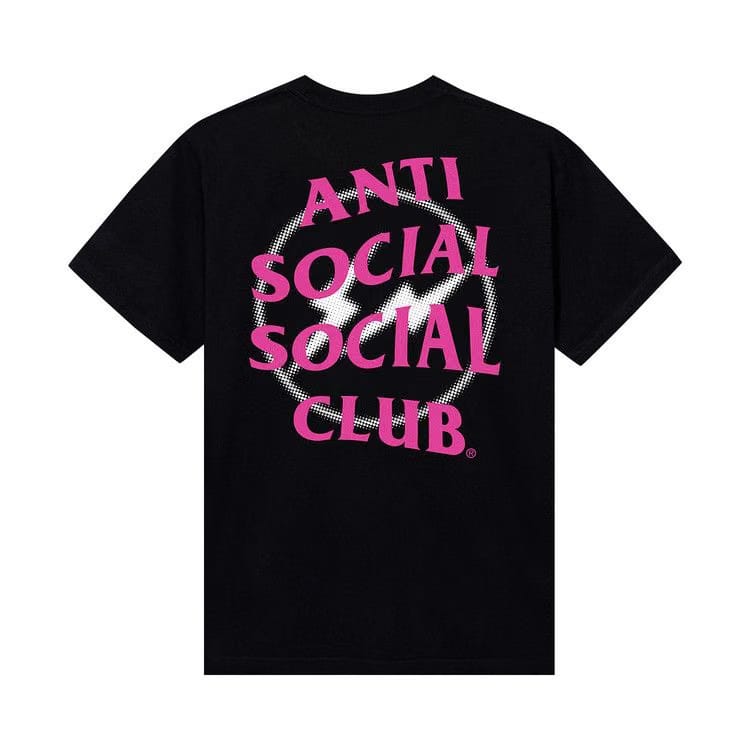 Anti Social Social Club x Fragment Design Half Tone Logo T-Shirt Black/Pink