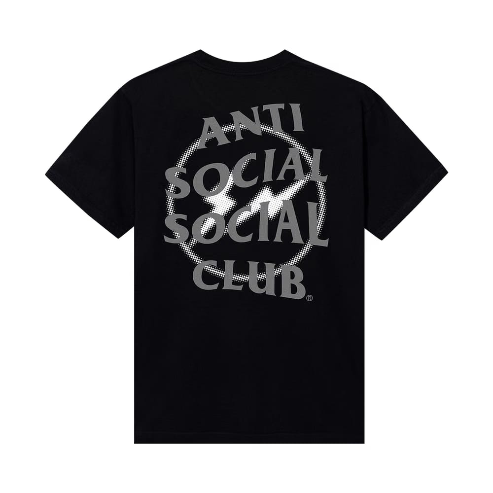 Anti Social Social Club x Fragment Design Half Tone Logo T-Shirt Black/Grey