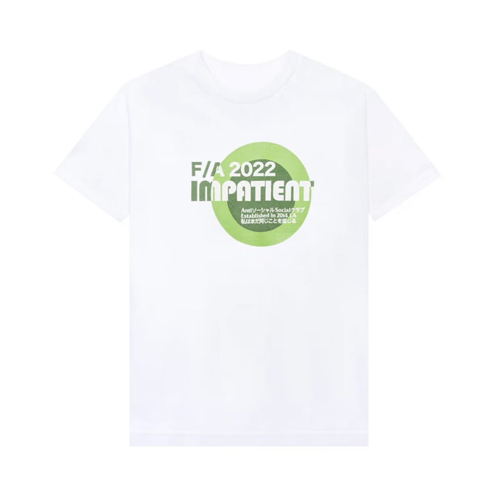 Anti Social Social Club Impatient T-Shirt White