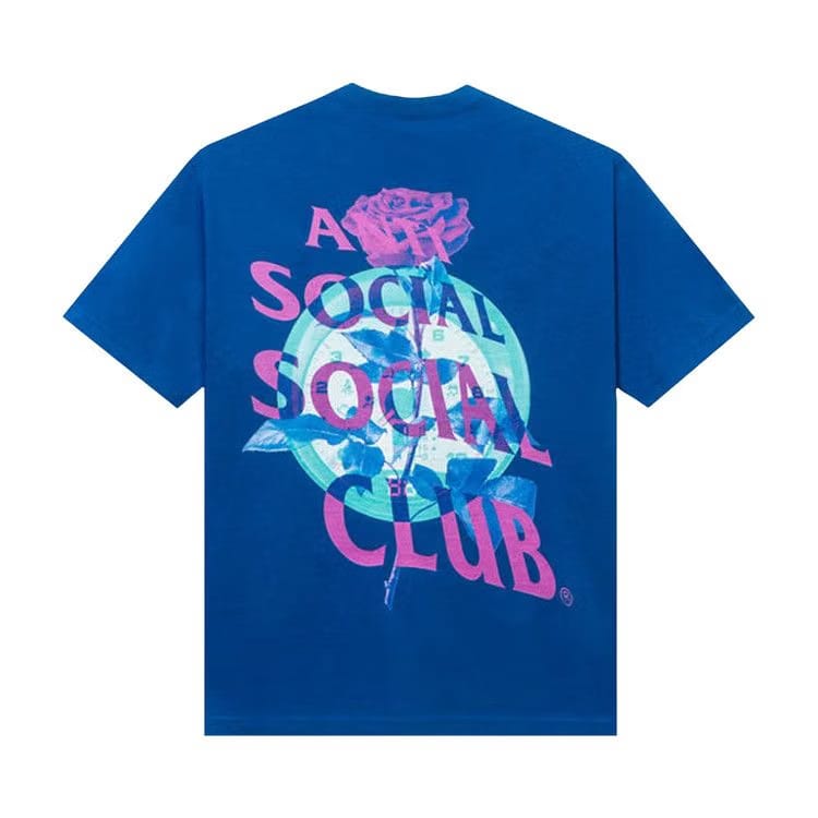 Anti Social Social Club Out Of Time T-Shirt Blue