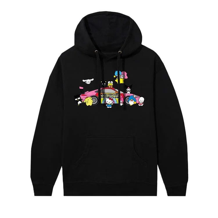 Anti Social Social Club x Hello Kitty Racing Hoodie Black