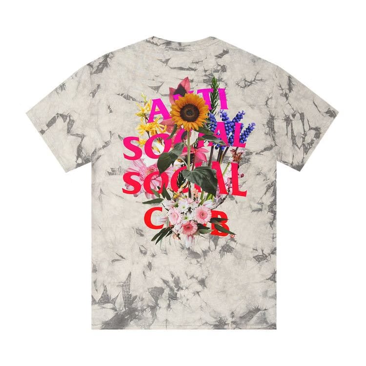Anti Social Social Club Bouquet For The Old Days Tie Dye T-Shirt Black