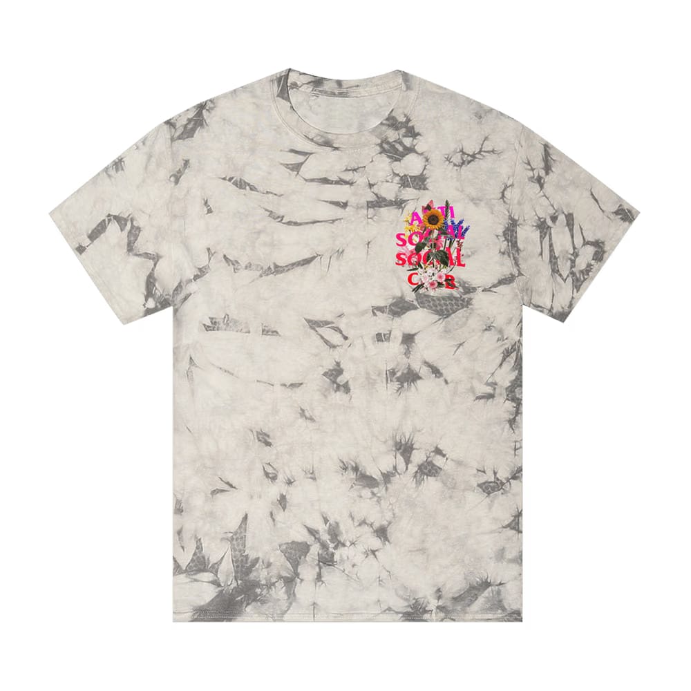 Anti Social Social Club Bouquet For The Old Days Tie Dye T-Shirt Black