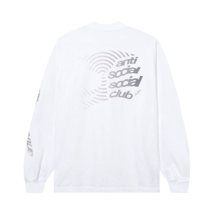 Anti Social Social Club x Alpine Stars Helmet Long-Sleeve T-Shirt White