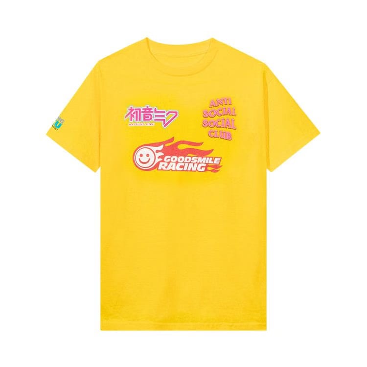 Anti Social Social Club x Good Smile Racing Logo T-Shirt Yellow