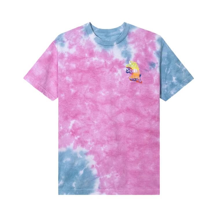 Anti Social Social Club Entheogen Tie Dye T-Shirt Pink/Blue