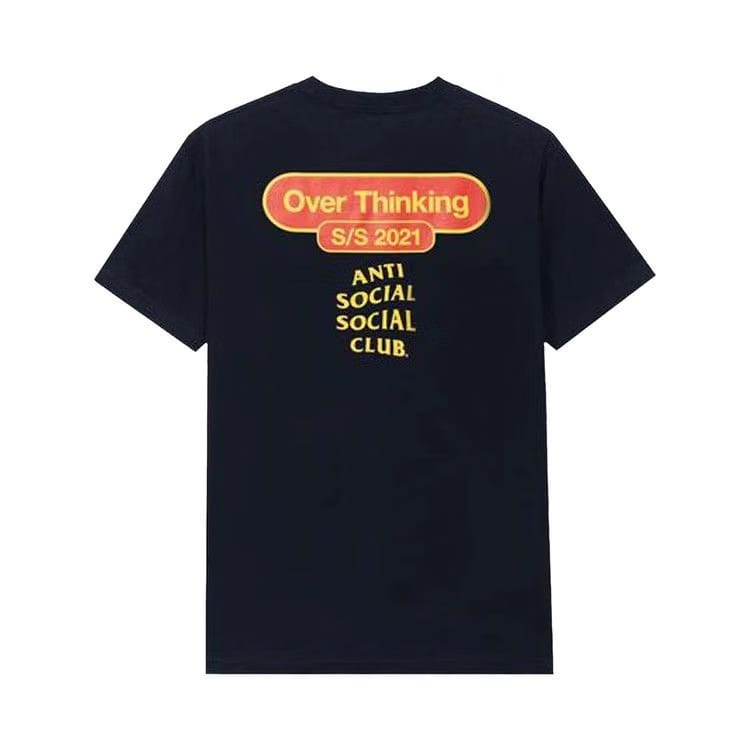 Anti Social Social Club Over Thinking 21 T-Shirt Navy