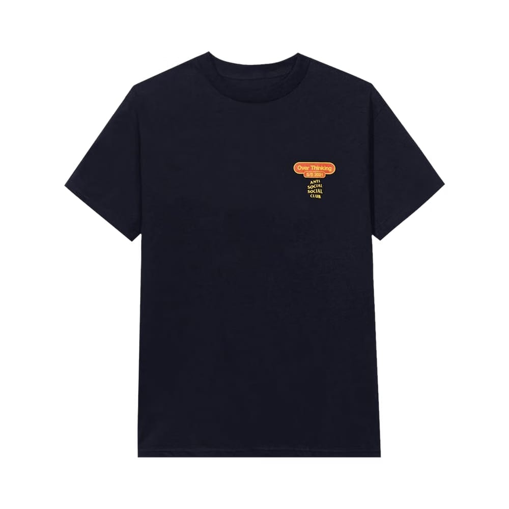Anti Social Social Club Over Thinking 21 T-Shirt Navy