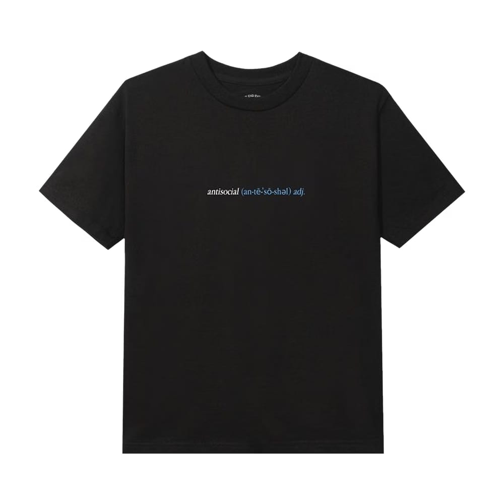 Anti Social Social Club Enrolled T-Shirt Black