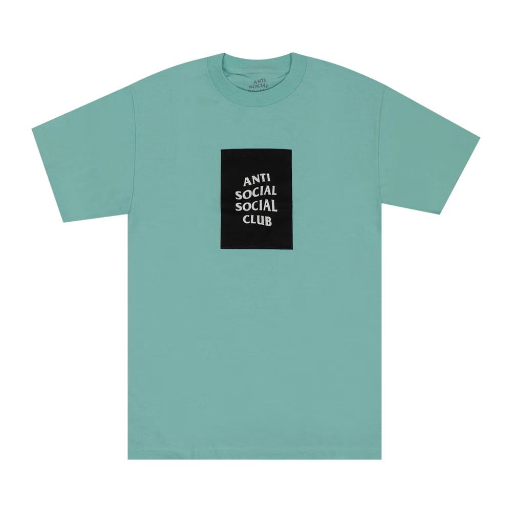 Anti Social Social Club Box Logo T-Shirt Teal
