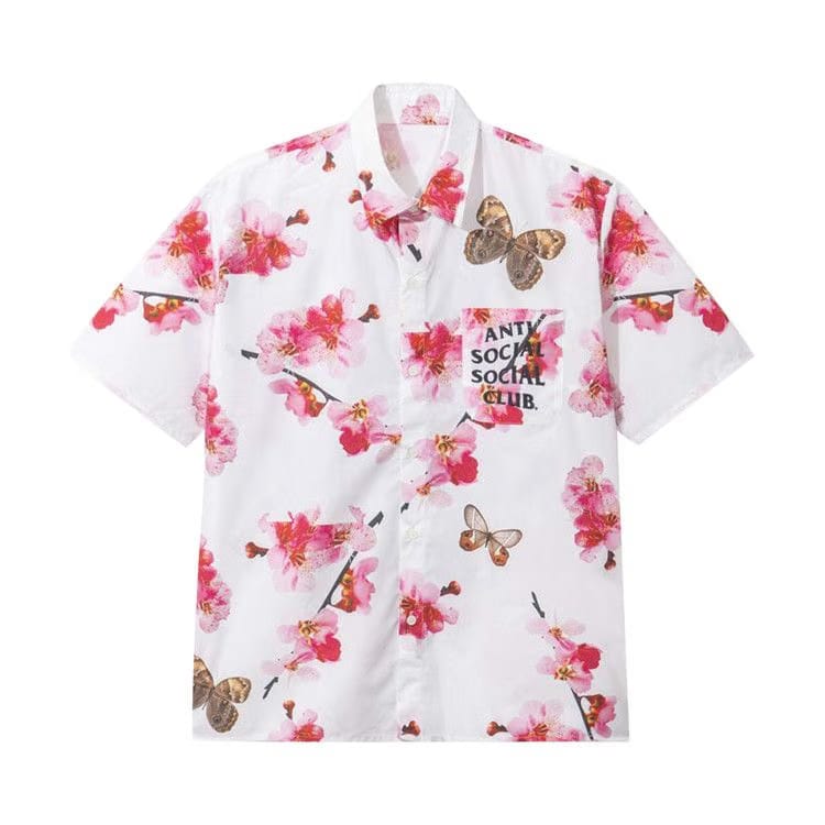 Anti Social Social Club Woody Button Up White