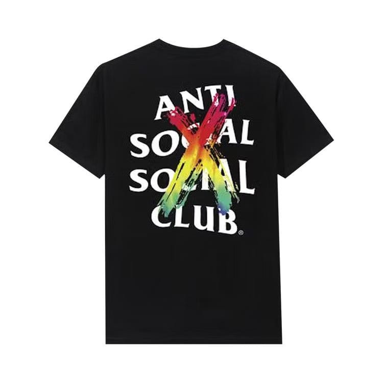 Anti Social Social Club Cancelled Rainbow T-Shirt Black