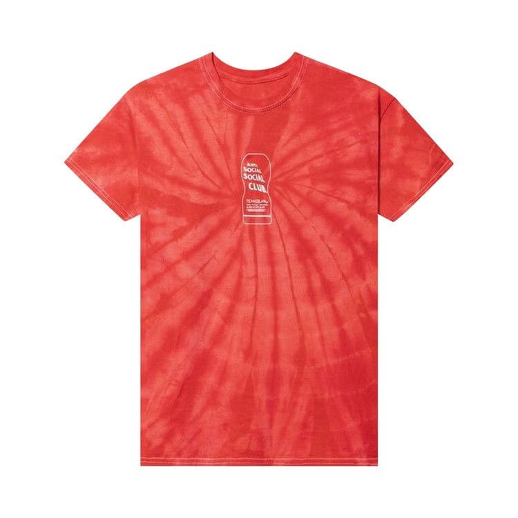 Anti Social Social Club Exhausted T-Shirt Red Tie Dye