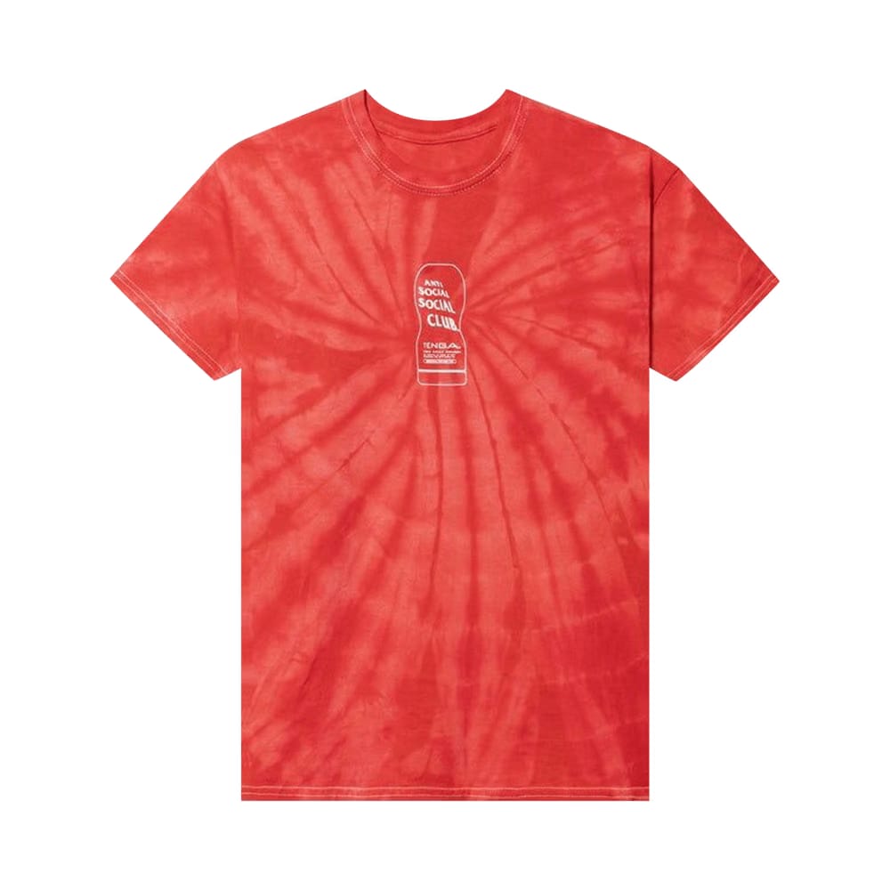 Anti Social Social Club Exhausted T-Shirt Red Tie Dye