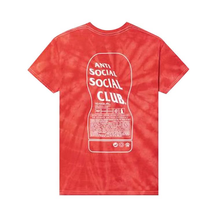 Anti Social Social Club Exhausted T-Shirt Red Tie Dye